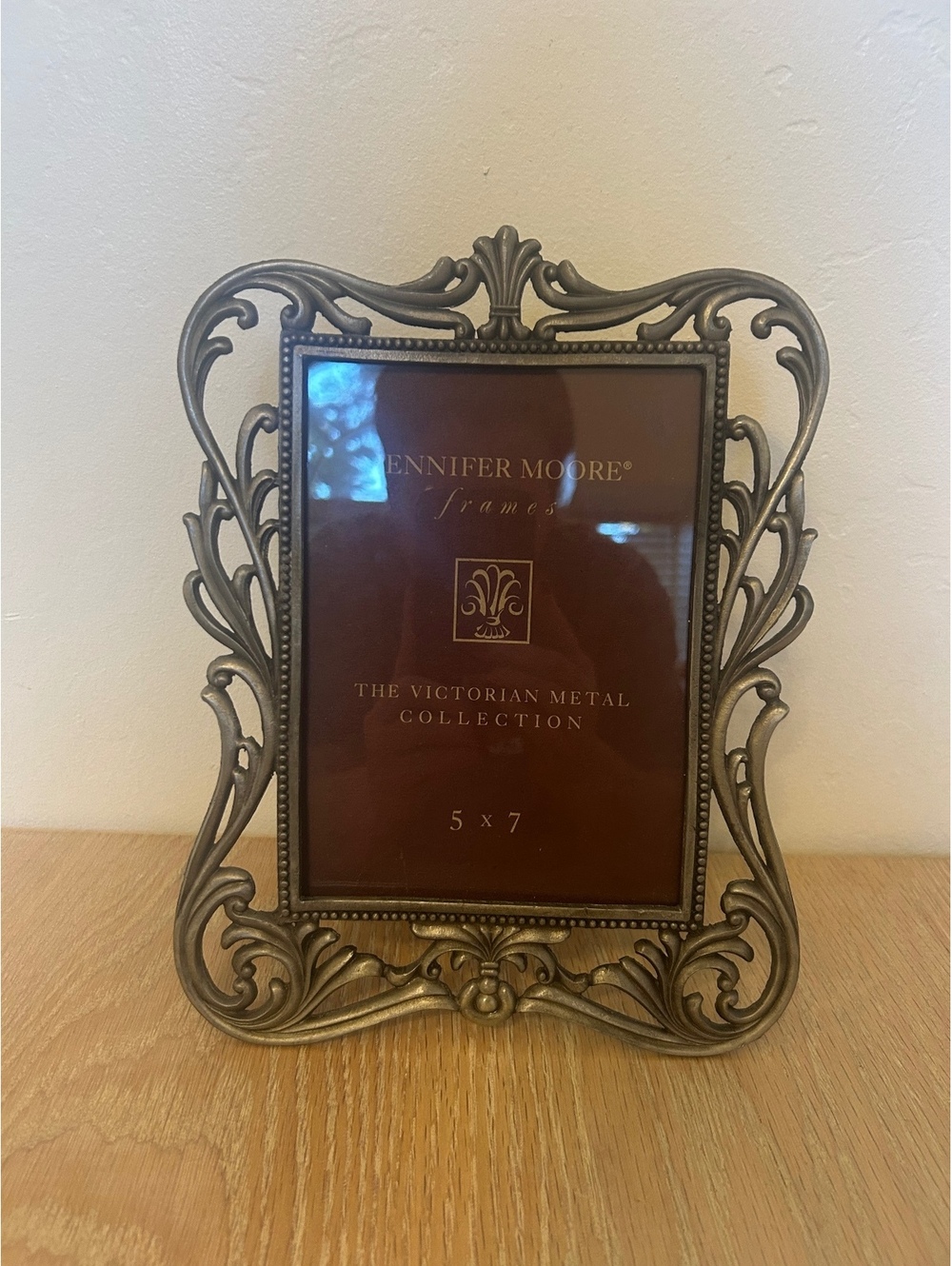 Jennifer Moore Victorian Metal 5x7 Picture Frame Ornate Antique Brass Style